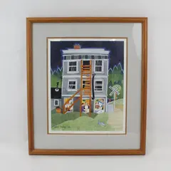 Rie Munoz Dinner At The Caribou Hotel Signed Ltd Ed Framed Matted Print