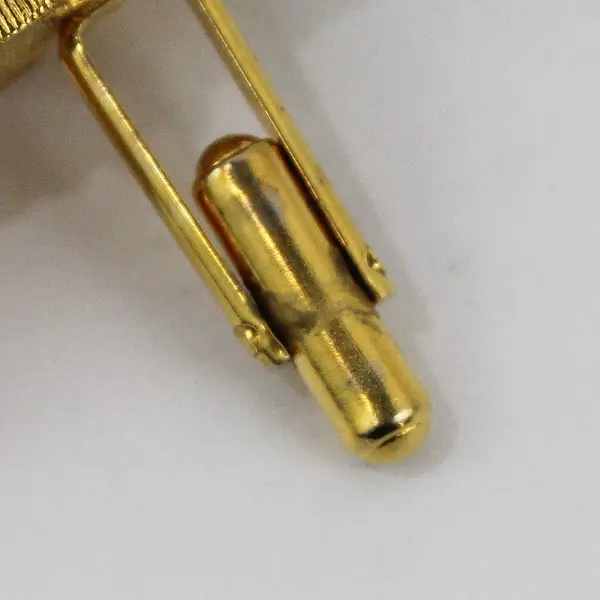 Vintage Swank Gold-Tone Wrap-Around Cufflinks