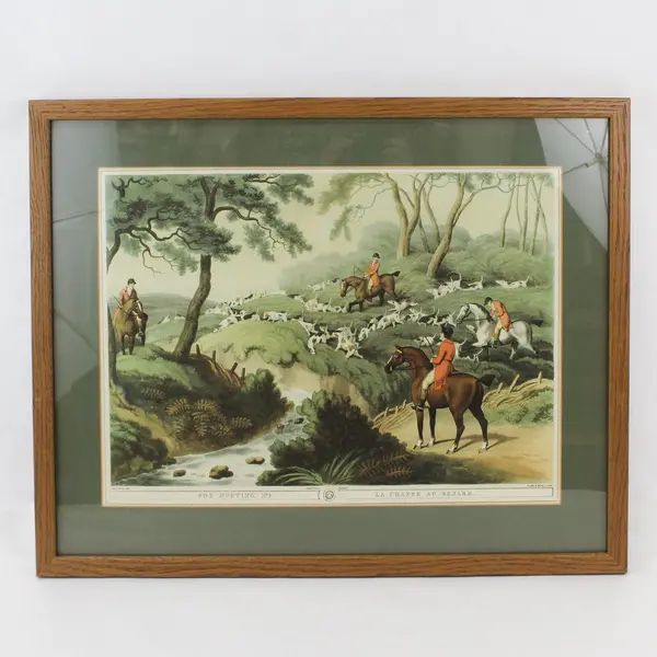 Samuel Howitt La Chasse Au Renard Fox Hunting No. 3 Framed Matted Print