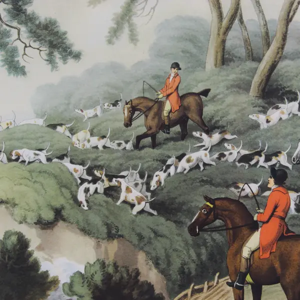 Samuel Howitt La Chasse Au Renard Fox Hunting No. 3 Framed Matted Print