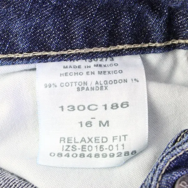 Riders by Lee Women's Relaxed Fit Blue Jeans Size 16 M