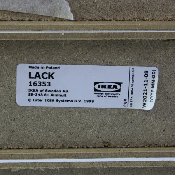 IKEA LACK White Floating Shelves Set of 4 10x12 Used