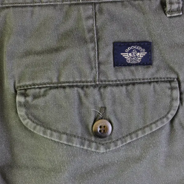 Dockers Khaki Shorts Olive Green Men’s 38 100% Cotton