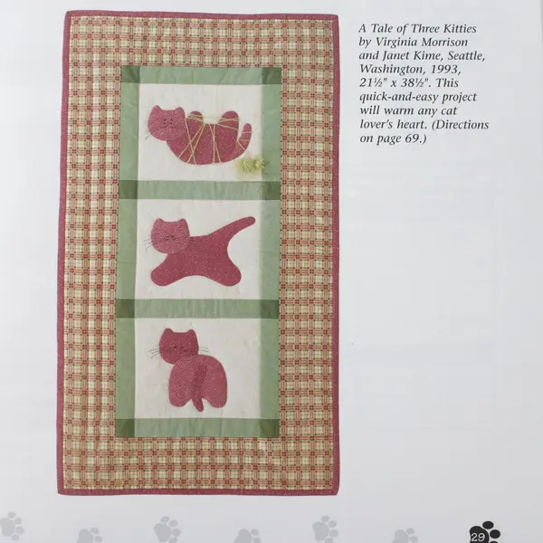 Vintage The Cat's Meow SC Quilting book 1994, Janet Kime #B184