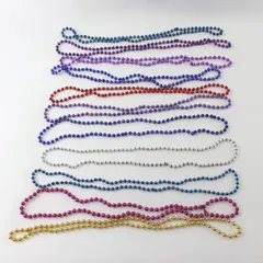 Lot of 11 Colorful Mardi Gras Bead Necklaces Assorted Colors