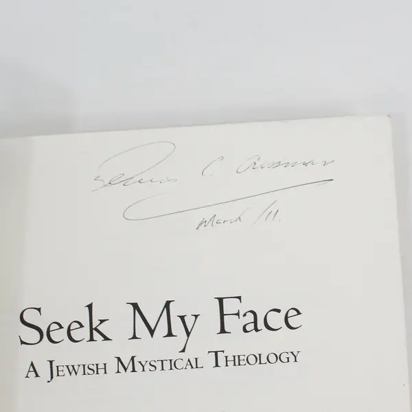 Seek My Face A Jewish Mystical Theology Arthur Green 2006 Paperback Good