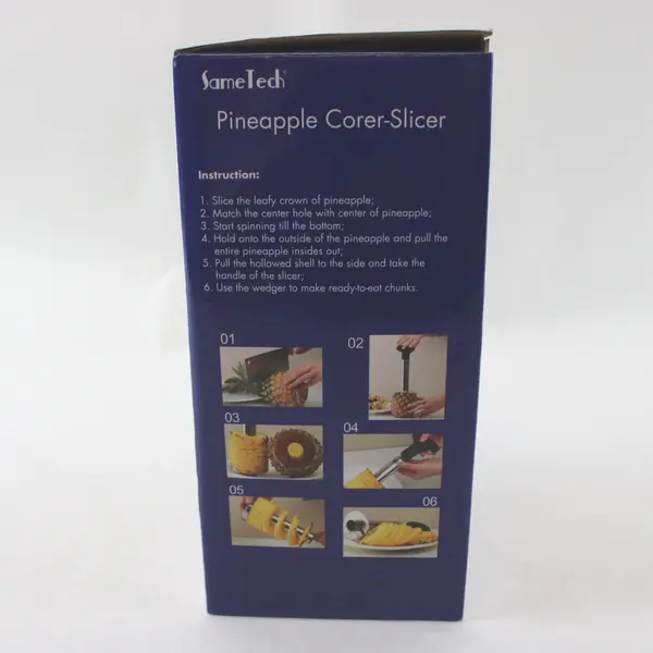 SameTech Stainless Steel Pineapple Corer-Slicer in box, #ST-001 
