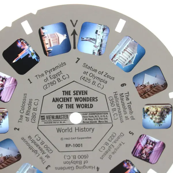 Lot of 3 View-Master Reels 7 Wonders Iceland Wales RP-1001 A0852 C3352