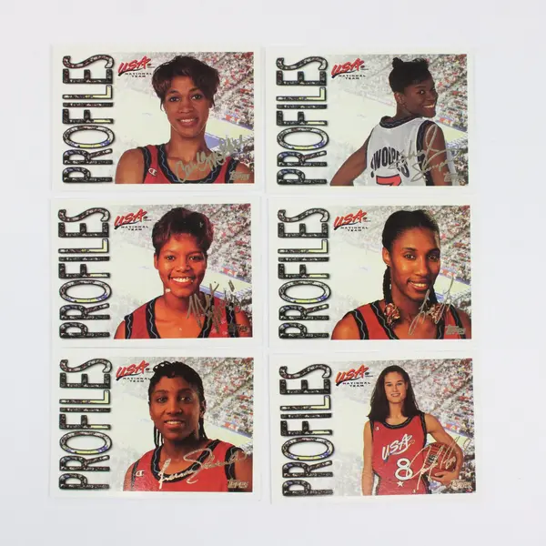 Lot of 12 1995 Topps Women's USA National Team Basketball Profile Cards