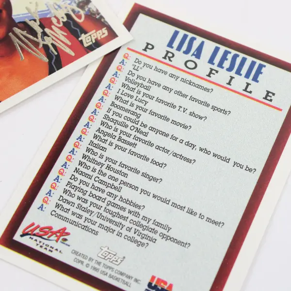 Lot of 12 1995 Topps Women's USA National Team Basketball Profile Cards