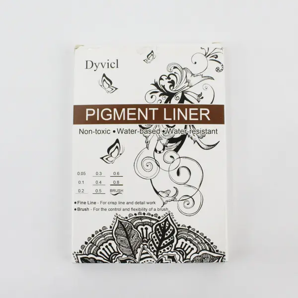 Dyvicl Fineliner Pens STA, Black Pigment 9 Pieces in Box 