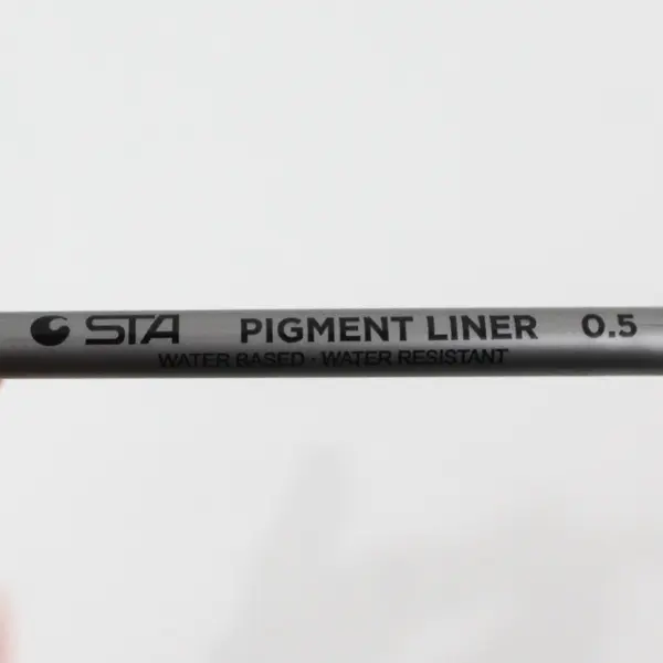 Dyvicl Fineliner Pens STA, Black Pigment 9 Pieces in Box 