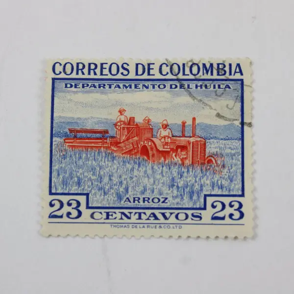 Lot of 10 Colombia 1950s Used Postage Stamps Mixed Departmental Issues
