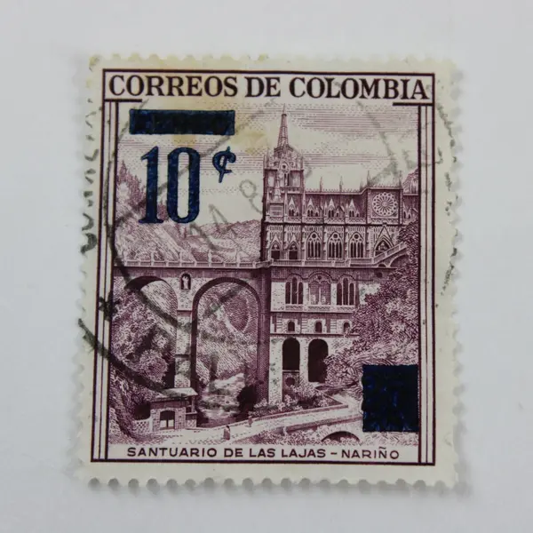 Lot of 10 Colombia 1950s Used Postage Stamps Mixed Departmental Issues