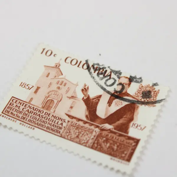 Lot of 10 Colombia 1950s Used Postage Stamps Mixed Departmental Issues