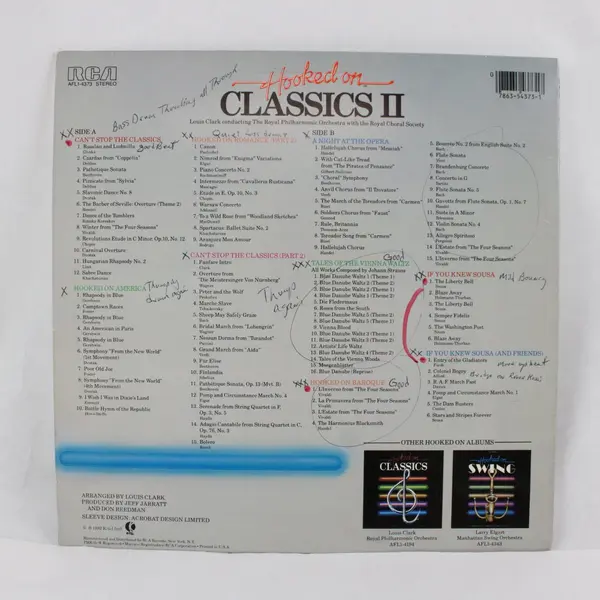 Louis Clark Hooked On Classics 2 12" Vinyl Record 