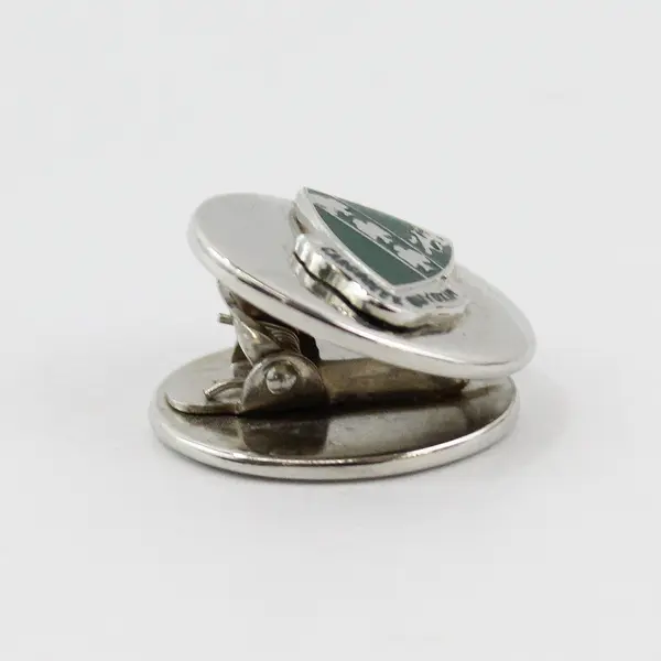 Cargoneek Guyoxim 147th Regiment Green Enamel Silver-Tone Clip