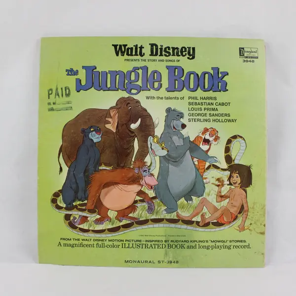 Walt Disney The Jungle Book Storybook LP Set ST-3948 Disneyland