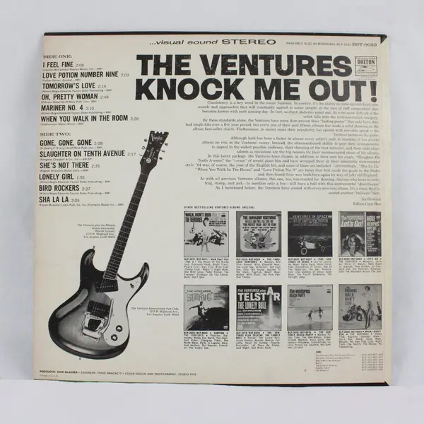 The Ventures Knock Me Out! 12" Vinyl Record
