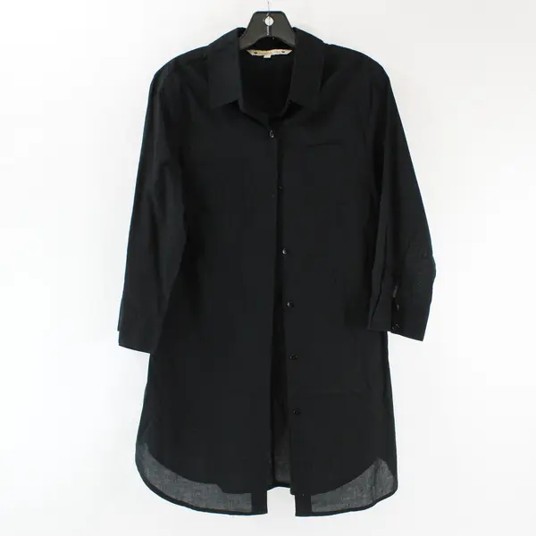 American Flirt Black Button Down Dress Size L