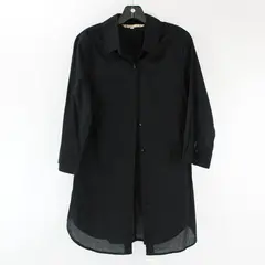 American Flirt Black Button Down Dress Size L