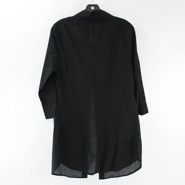 American Flirt Black Button Down Dress Size L