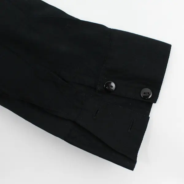 American Flirt Black Button Down Dress Size L