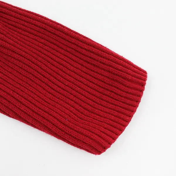Eddie Bauer Red Knitted Hooded Cotton Cardigan Women's L