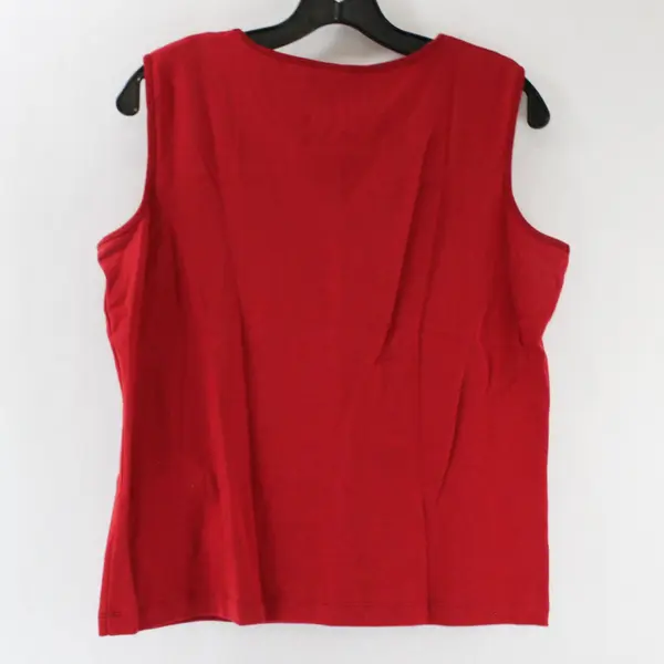 Jason Maxwell Red Sleeveless Pullover Vest Size PL