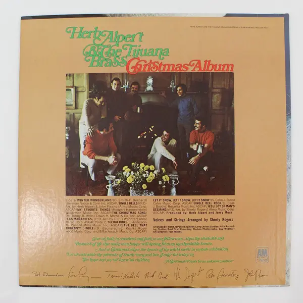 Herb Alpert and The Tijuana Brass – Christmas Album - 12" Vinyl Record 