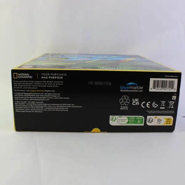 National Geographic Light-Up Air Rockets STEM Toy Foot Pump S110