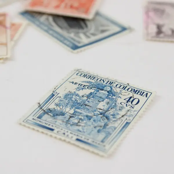 Lot of 9 Colombia Pictorial Airmail Stamps Scott C239-46 C249 Used
