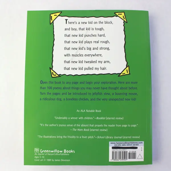 The New Kid on the Block by Jack Prelutsky 2013 Paperback Edition