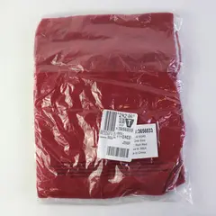 Lands' End One Size Rich Red Knit Fringe Rectangle Scarf New Sealed