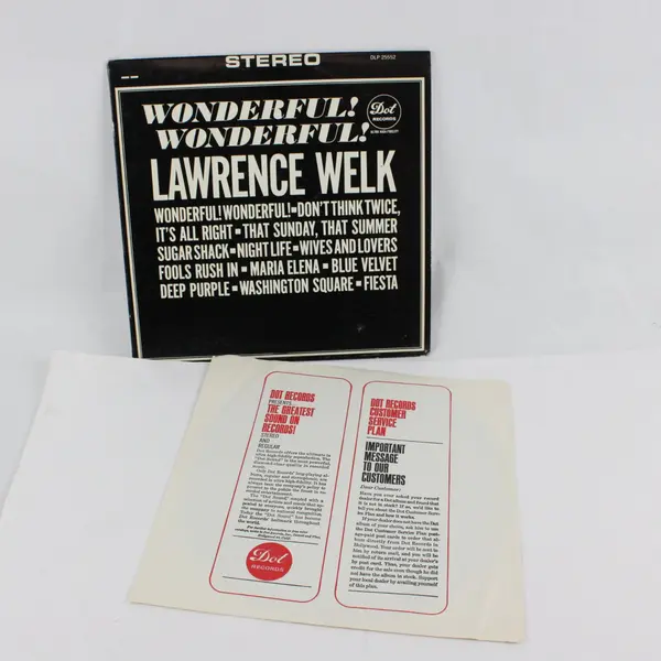 Lawrence Welk Wonderful Wonderful 12" Vinyl LP Record