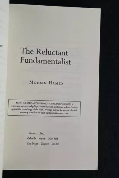 The Reluctant Fundamentalist by Mohsin Hamid 2007 Harcourt Paperback
