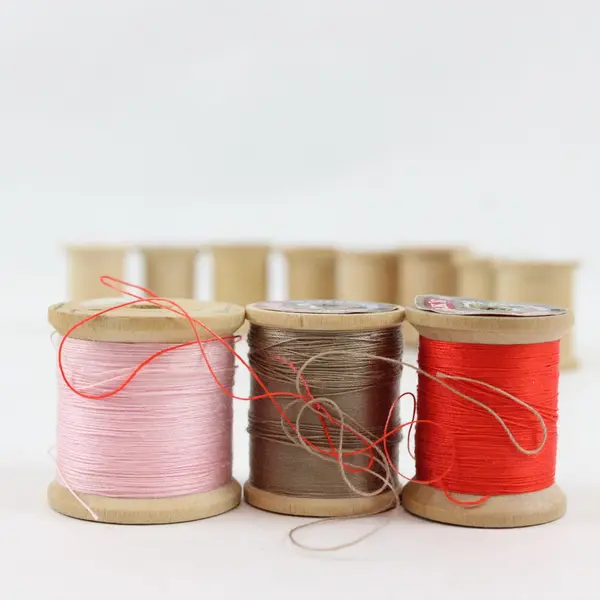 Lot of 11 Wooden Spools of Vintage Coats & Clark's Thread (8 empty)  