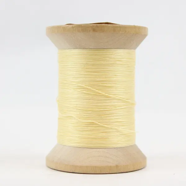 Lot of 3 Wooden Spools of Vintage American Thread Co. - Green, Yellow & Brown  