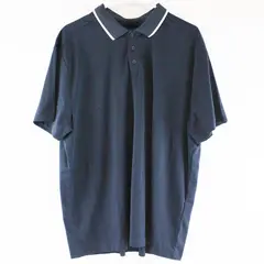 Old Navy Mens Active Tennis Polo Shirt XL Cloudmotion Navy White