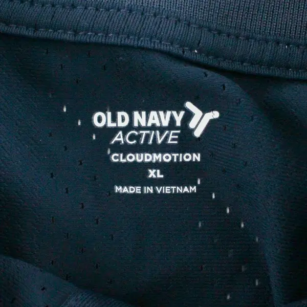 Old Navy Mens Active Tennis Polo Shirt XL Cloudmotion Navy White