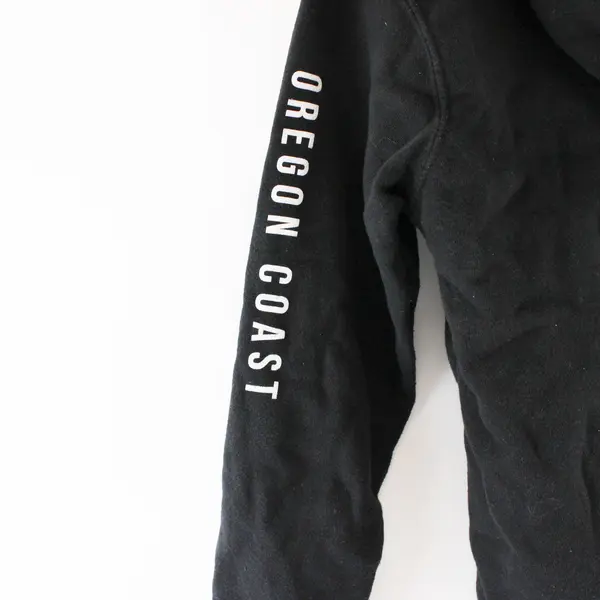 Lone Rock Clothing Black Hoodie Rainbow Octopus Oregon Coast Unisex YM 