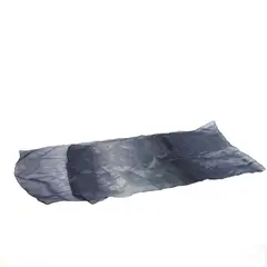 Sheer Shimmery Blue and Gray Striped Scarf 16"x64"