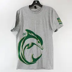 Le Moyne College Gray Short-Sleeved Dolphin Graphic T-Shirt Size S