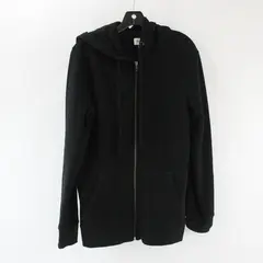 Goodfellow & Co Men's Black Full Zip Fleece Hoodie w/ Pockets Drawstring  Size S
