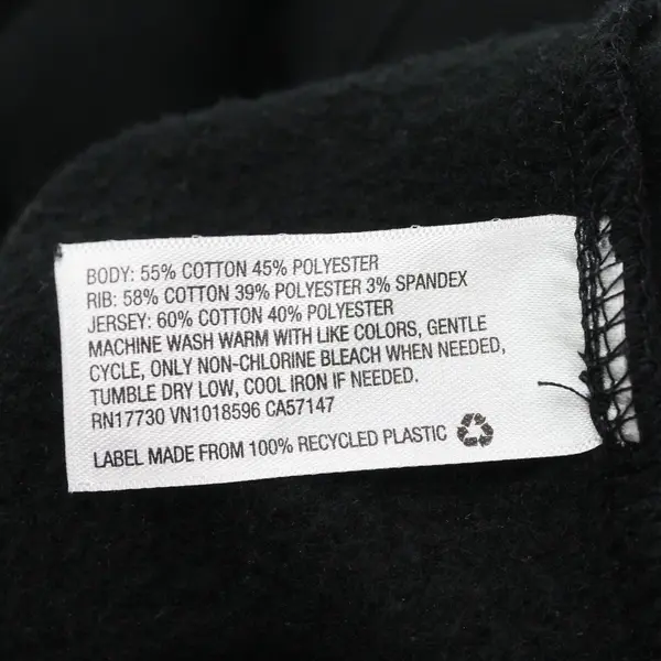 Goodfellow & Co Men's Black Full Zip Fleece Hoodie w/ Pockets Drawstring  Size S