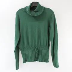 Kik It Studio Green Knit Turtleneck Sweater Women's Size L