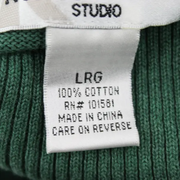 Kik It Studio Green Knit Turtleneck Sweater Women's Size L