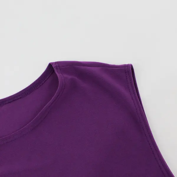 Susan Lawrence Purple High Neck Tank Top Women's L
