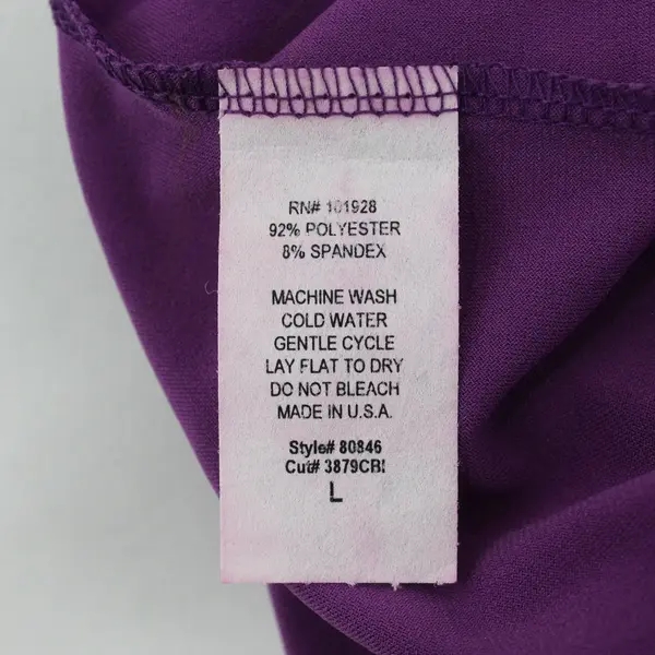Susan Lawrence Purple High Neck Tank Top Women's L