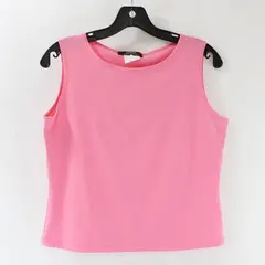 Baranda Pink Wide Strap Tank Top Women's Size Petite Large